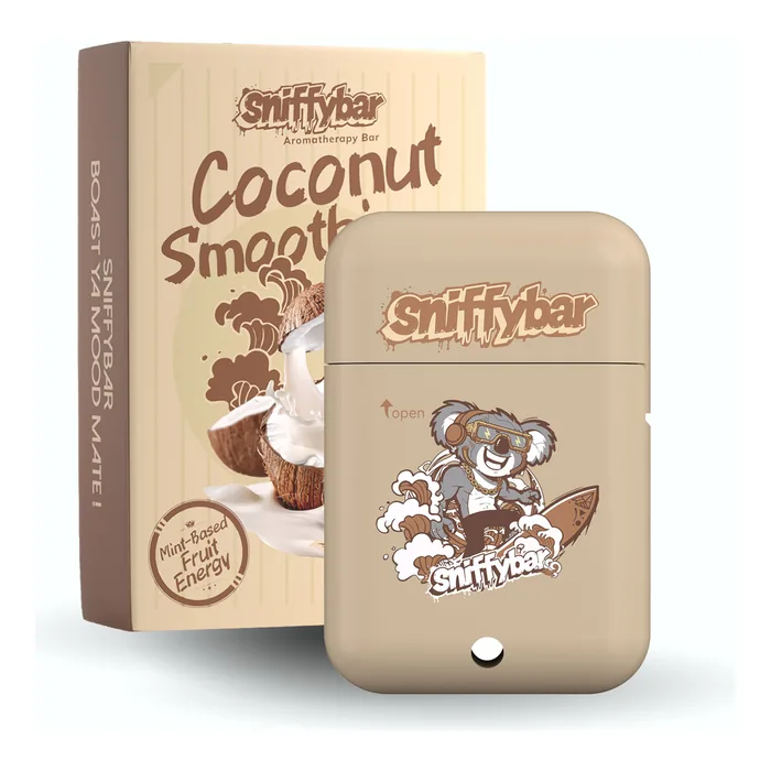 Sniffybar Coconut Smoothie aroma stick with its retail box