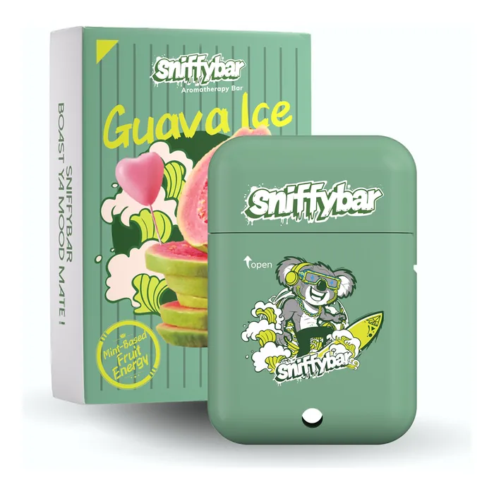 Sniffybar Guava Ice aroma stick with its retail box