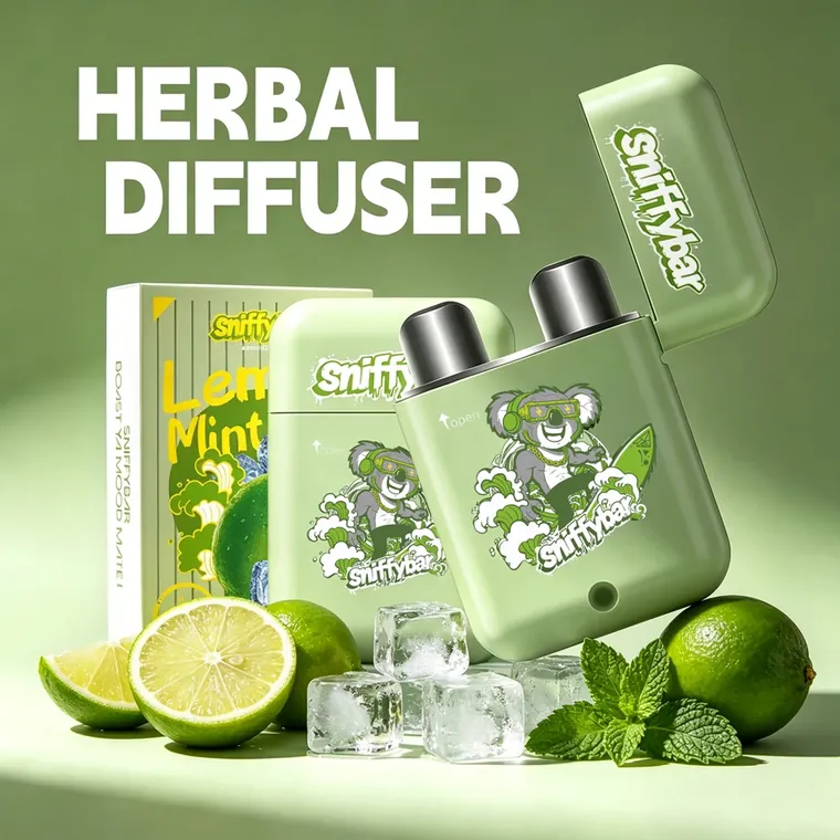 Sniffybar Lemon Mint with its retail box