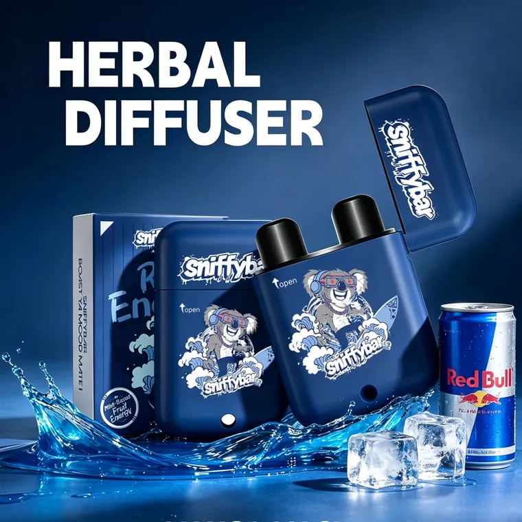 Sniffybar Red Energy with its retail box